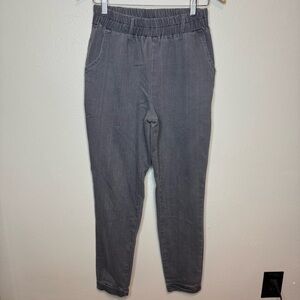 Sozy Soft + Cozy Cotton Blend Pants Washed Grey Elastic Waist